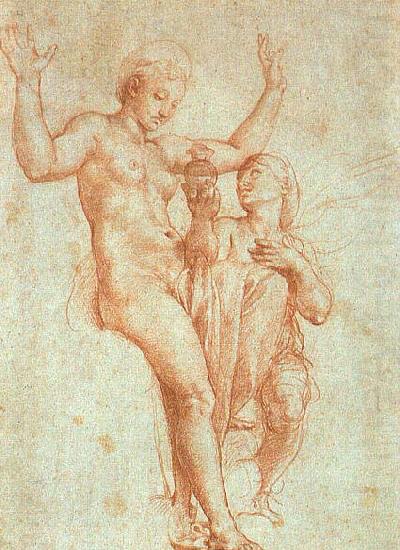 Psyche Offering Venus the Water of Styx, RAFFAELLO Sanzio